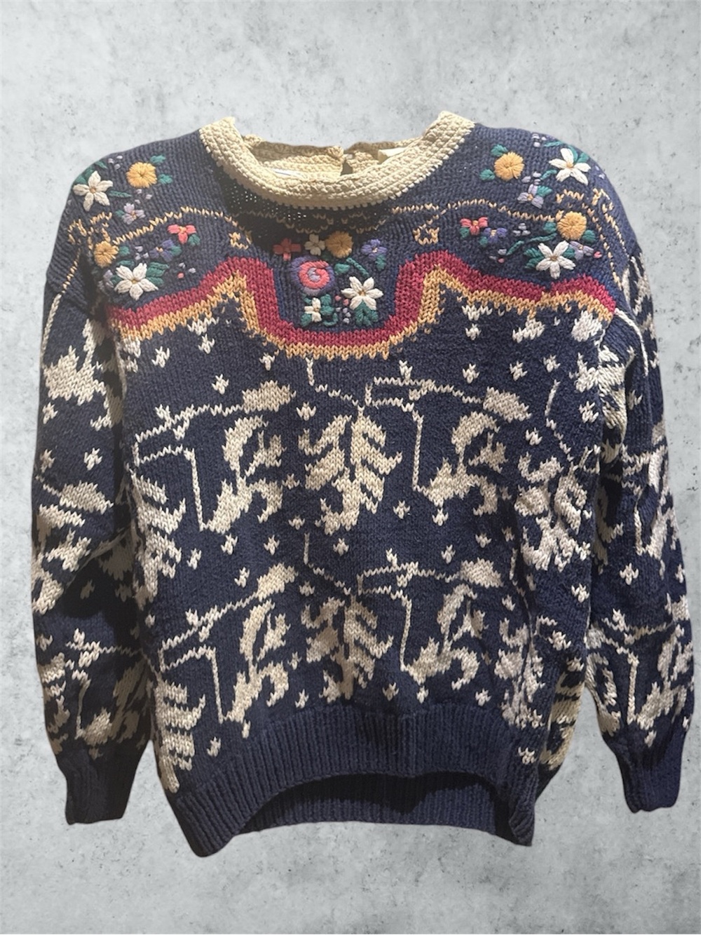 Vintage Northern Isles hand knit Crewneck Sweater